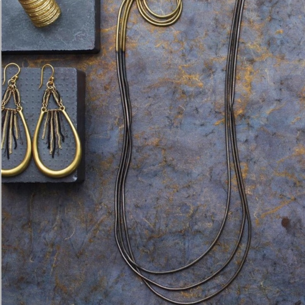 Silpada K&R Cascading Colorblock Necklace